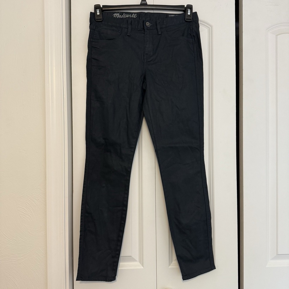 Madewell Womens 8,5" Rise Skinny Skinny  Satin Pants Size 27 (Measures 27x29)